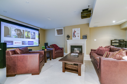 Home Theatre - 2460 Bon Echo Dr, Oakville - Elite3 & Team at 2460 Bon Echo Drive, Iroquois Ridge North, Oakville