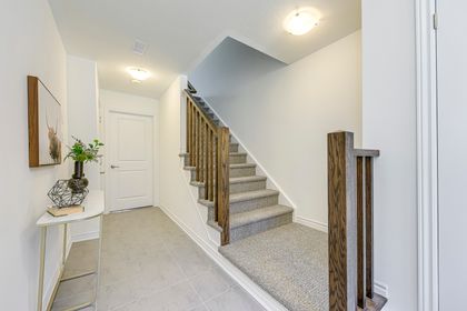 Stairs to Main Level - 56-305 Garner Rd.W., Ancaster - Elite3 & Team at 56 - 305 Garner Road W., Ancaster, Hamilton