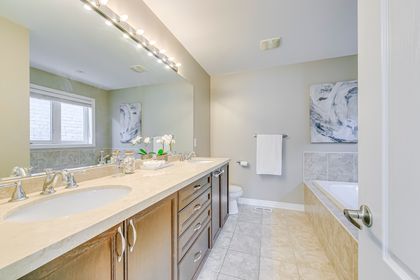 Primary Bedroom Ensuite - 2374 Wasaga Dr., Oakville - Elite3 & Team at 2374 Wasaga Drive, Iroquois Ridge North, Oakville