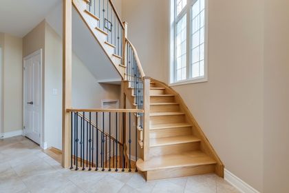 Stairs to 2nd Level - 2395 Thruxton Dr., Oakville at 2395 Thruxton Drive, Iroquois Ridge North, Oakville