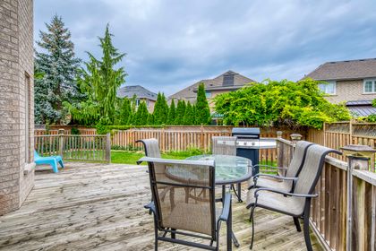 Deck & Backyard - 2303 Hilltop Lane, Oakville - Elite3 & Team at 2303 Hilltop Lane, West Oak Trails, Oakville