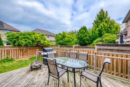 Deck & Backyard - 2303 Hilltop Lane, Oakville - Elite3 & Team at 2303 Hilltop Lane, West Oak Trails, Oakville