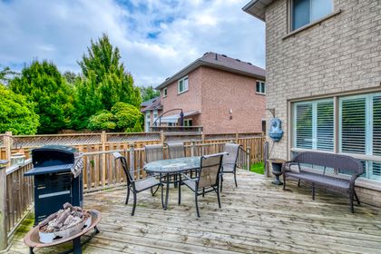 Deck & Backyard - 2303 Hilltop Lane, Oakville - Elite3 & Team at 2303 Hilltop Lane, West Oak Trails, Oakville