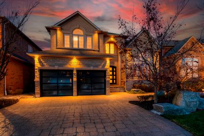 Exterior (Night) - 1548 Pinery Cres., Oakville at 1548 Pinery Crescent, 1009 - JC Joshua Creek, Oakville