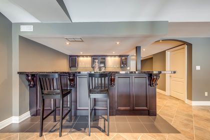 Basement Wet Bar - 1548 Pinery Cres., Oakville at 1548 Pinery Crescent, 1009 - JC Joshua Creek, Oakville