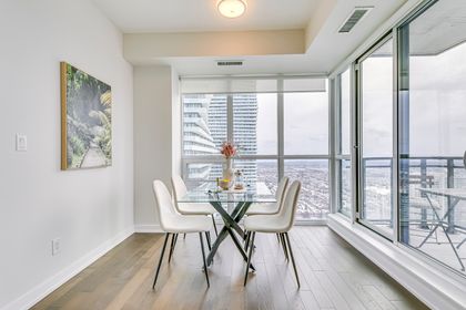 Dining Room - 3310 - 4011 Brickstone Mews, Mississauga at 3310 - 4011 Brickstone Mews, City Centre, Mississauga