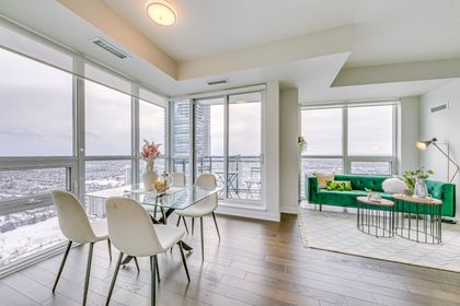 Dining Room - 3310 - 4011 Brickstone Mews, Mississauga at 3310 - 4011 Brickstone Mews, City Centre, Mississauga