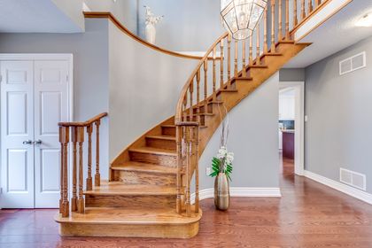 Stairs to 2nd Level - 1186 Windrush Dr., Oakville at 1186 Windrush Drive, Glen Abbey, Oakville