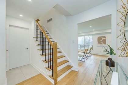 Stairs to 2nd Level - 45 Hepworth Dr., Etobicoke at 45 Hepworth Drive, Willowridge-Martingrove-Richview, Toronto