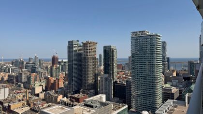 Balcony Views - 3202 - 197 Yonge St., Toronto - Elite3 & Team at 3202 - 197 Yonge Street, Church-Yonge Corridor, Toronto