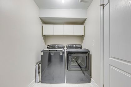 Basement Laundry Area - 1205 Kestell Blvd., Oakville at 1205 Kestell Boulevard, 1009 - JC Joshua Creek, Oakville