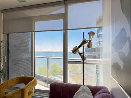 Living Room Views  - 612 - 1 Edgewater Dr., Toronto - Elite3 & Team at 612 - 1 Edgewater Drive, Waterfront Communities C1, Toronto