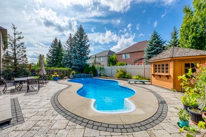 Backyard & Pool - 1507 Arrowhead Rd., Oakville at 1507 Arrowhead Road, JC Joshua Creek, Oakville