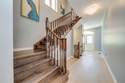Stairs to 2nd Level - 475 George Ryan Ave., Oakville at 475 George Ryan Avenue, 1010 - JM Joshua Meadows, Oakville