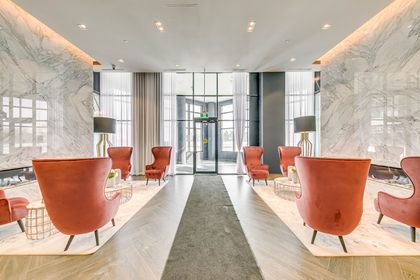 Lobby - 526 - 405 Dundas St.W., Oakville at 526 - 405 Dundas St.w., 1008 - GO Glenorchy, Oakville