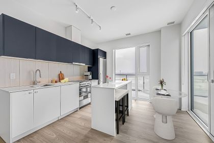 Kitchen & Dining Area - VIRTUALLY STAGED - 1012 - 8 Tippett Rd., North York at 1012 - 8 Tippett Road, Clanton Park, Toronto