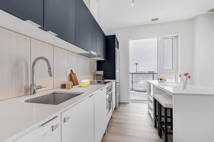Kitchen - VIRTUALLY STAGED - 1012 - 8 Tippett Rd., North York at 1012 - 8 Tippett Road, Clanton Park, Toronto