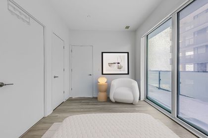 Primary Bedroom - VIRTUALLY STAGED - 1012 - 8 Tippett Rd., North York at 1012 - 8 Tippett Road, Clanton Park, Toronto