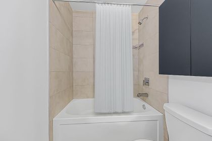 Primary Bedroom Ensuite - VIRTUALLY STAGED - 1012 - 8 Tippett Rd., North York at 1012 - 8 Tippett Road, Clanton Park, Toronto