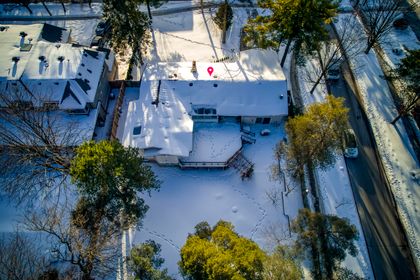 Backyard Overhead - 1399 Chriseden Dr., Mississauga at 1399 Chriseden Drive, Lorne Park, Mississauga