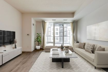 Living Area - VIRTUALLY STAGED - 351 - 25 Adra Grado Way, North York at 351 - 25 Adra Grado Way, Bayview Village, Toronto