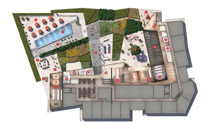 Building Amenities - 6015-3883 Quartz Rd., Mississauga at 6015 - 3883 Quartz Road, City Centre, Mississauga