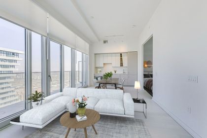 Living Space - VIRTUALLY STAGED - 6015-3883 Quartz Rd., Mississauga at 6015 - 3883 Quartz Road, City Centre, Mississauga