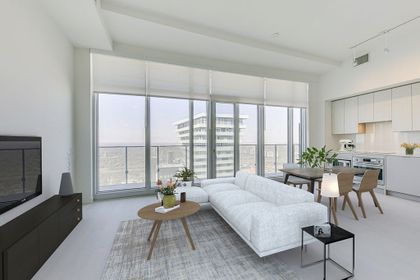 Living Space - VIRTUALLY STAGED - 6015-3883 Quartz Rd., Mississauga at 6015 - 3883 Quartz Road, City Centre, Mississauga