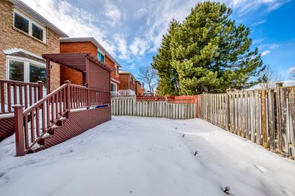 Backyard - 3582 Italia Cres., Mississauga at 3582 Italia Crescent, Fairview, Mississauga