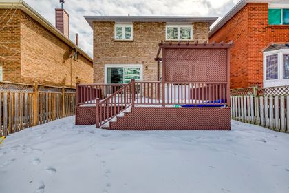 Back - 3582 Italia Cres., Mississauga at 3582 Italia Crescent, Fairview, Mississauga