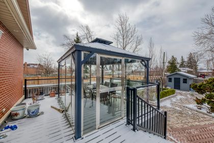 Deck/Enclosed Gazebo - 3480 Joan Dr., Mississauga at 3480 Joan Drive, Fairview, Mississauga