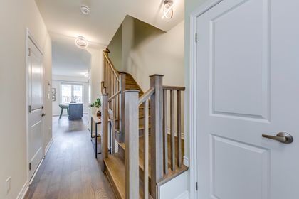 Stairs to 2nd Level - 27 Genoa Dr., Hamilton at 27 Genoa Drive, Jerome, Hamilton