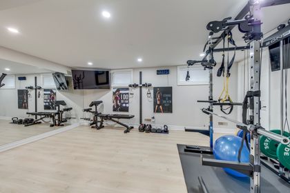 Basement Gym - 1005 Fair Birch Dr., Mississauga at 1005 Fair Birch Drive, Lorne Park, Mississauga