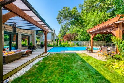 Backyard - 1005 Fair Birch Dr., Mississauga at 1005 Fair Birch Drive, Lorne Park, Mississauga