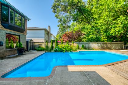 Backyard/Pool - 1005 Fair Birch Dr., Mississauga at 1005 Fair Birch Drive, Lorne Park, Mississauga