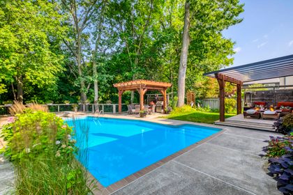 Backyard/Pool - 1005 Fair Birch Dr., Mississauga at 1005 Fair Birch Drive, Lorne Park, Mississauga