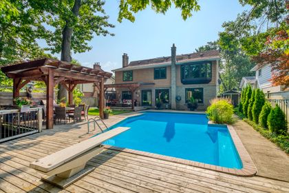 Backyard/Pool - 1005 Fair Birch Dr., Mississauga at 1005 Fair Birch Drive, Lorne Park, Mississauga