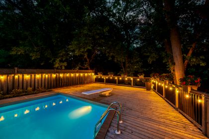 Backyard/Pool - 1005 Fair Birch Dr., Mississauga at 1005 Fair Birch Drive, Lorne Park, Mississauga