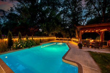 Backyard/Pool - 1005 Fair Birch Dr., Mississauga at 1005 Fair Birch Drive, Lorne Park, Mississauga