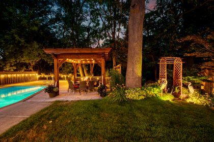 Backyard/Pool - 1005 Fair Birch Dr., Mississauga at 1005 Fair Birch Drive, Lorne Park, Mississauga