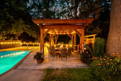 Backyard/Pool - 1005 Fair Birch Dr., Mississauga at 1005 Fair Birch Drive, Lorne Park, Mississauga