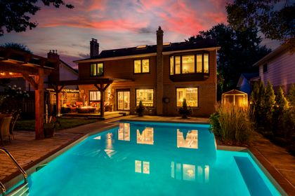 Backyard/Pool - 1005 Fair Birch Dr., Mississauga at 1005 Fair Birch Drive, Lorne Park, Mississauga