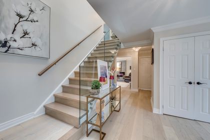 Stairs to 2nd Level - 1005 Fair Birch Dr., Mississauga at 1005 Fair Birch Drive, Lorne Park, Mississauga