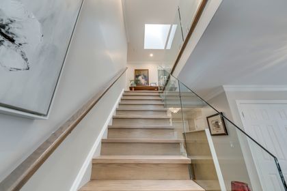 Stairs to 2nd Level - 1005 Fair Birch Dr., Mississauga at 1005 Fair Birch Drive, Lorne Park, Mississauga