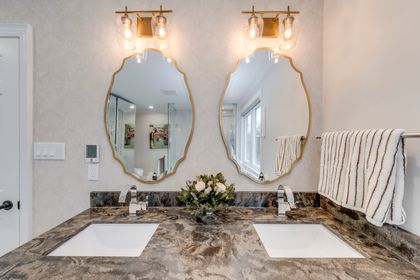 Primary Bedroom Ensuite - 1005 Fair Birch Dr., Mississauga at 1005 Fair Birch Drive, Lorne Park, Mississauga