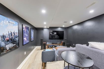 Basement Home Theatre Room - 2946 Duncairn Dr., Mississauga at 2946 Duncairn Drive, Central Erin Mills, Mississauga
