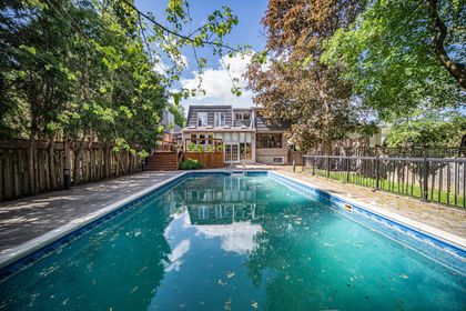 Pool & Backyard - 7 Hagerman Blvd., Markham at 7 Hagerman Boulevard, Unionville, Markham