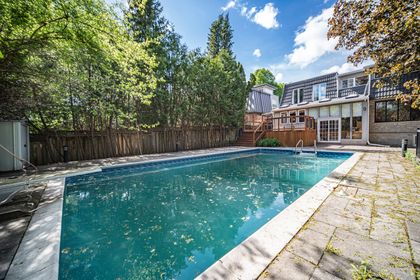 Pool & Backyard - 7 Hagerman Blvd., Markham at 7 Hagerman Boulevard, Unionville, Markham
