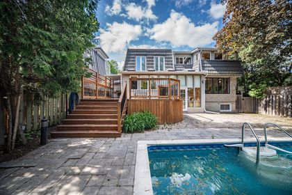 Pool & Backyard - 7 Hagerman Blvd., Markham at 7 Hagerman Boulevard, Unionville, Markham