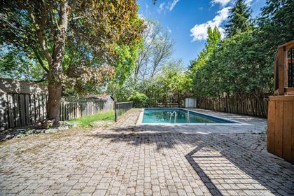 Pool & Backyard - 7 Hagerman Blvd., Markham at 7 Hagerman Boulevard, Unionville, Markham